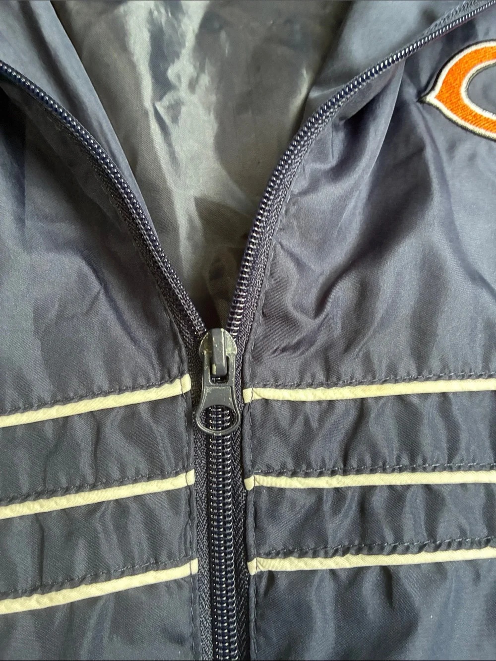 Navy NFL Chicago Bears Apparel Rain Jacket - Picture 5 of 5